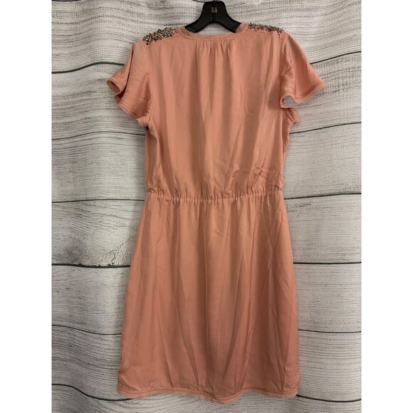 Banana Republic Short-Sleeve Dress With Beaded Shoulders Size S - Picture 5 of 5